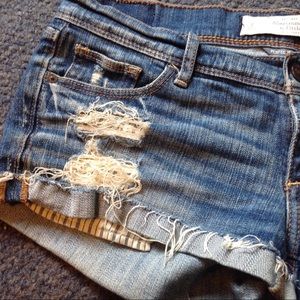Abercrombie & Fitch Shorts - A&F Distressed Perfect Stretch Jean Shorts 2 26 Abercrombie & Fitch Shorts - A&F Distressed Perfect Stretch Jean Shorts 2 26